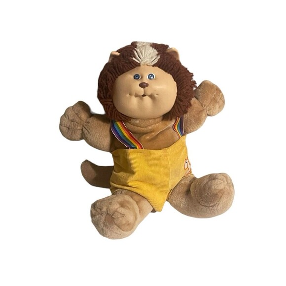 1983 Vintage Cabbage Patch Doll Koosas Cat 1985 Overalls - Picture 1 of 16